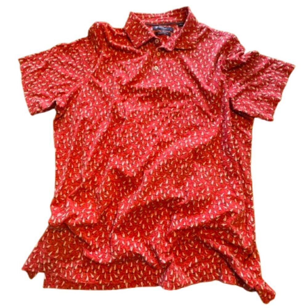 Cremieux Classics Short Sleeve XL, red with sailboats (G15)